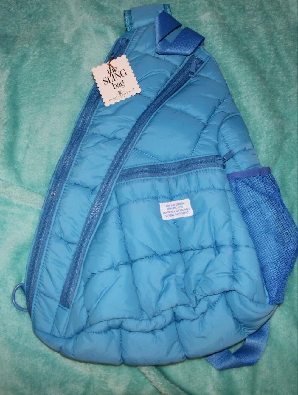 Women's Blue Simply Southern Bag